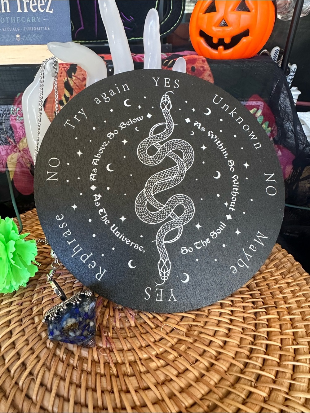 Snake Pendulum Board & Blue Pendulum Set